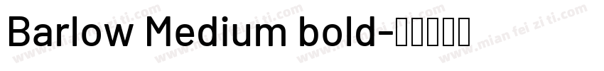 Barlow Medium bold字体转换